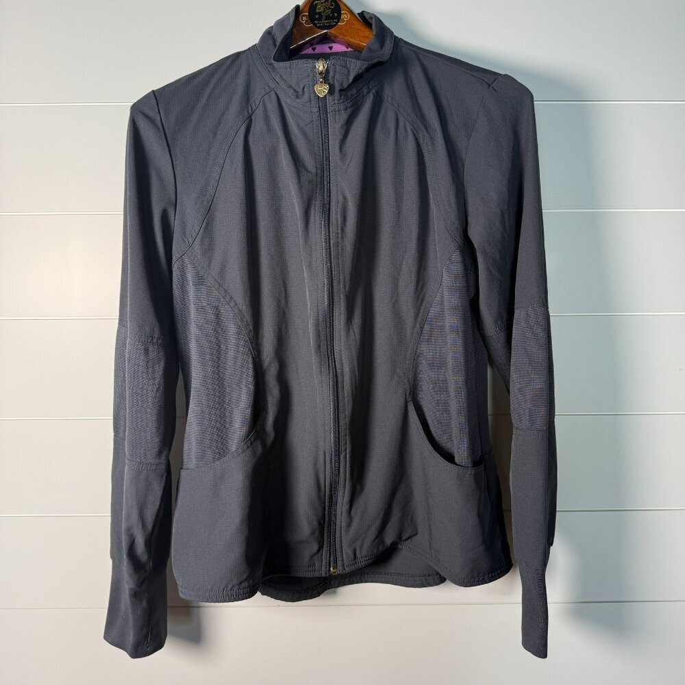 𝅺HEARTSOUL Jacket Long Sleeve Top Scrub Medium Pewter
